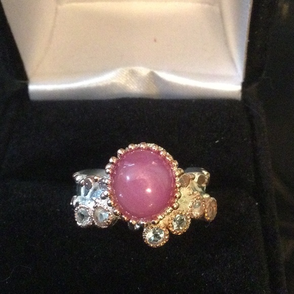 Amazing Genuine Rare Pink Star Ruby Ring - Picture 4 of 11